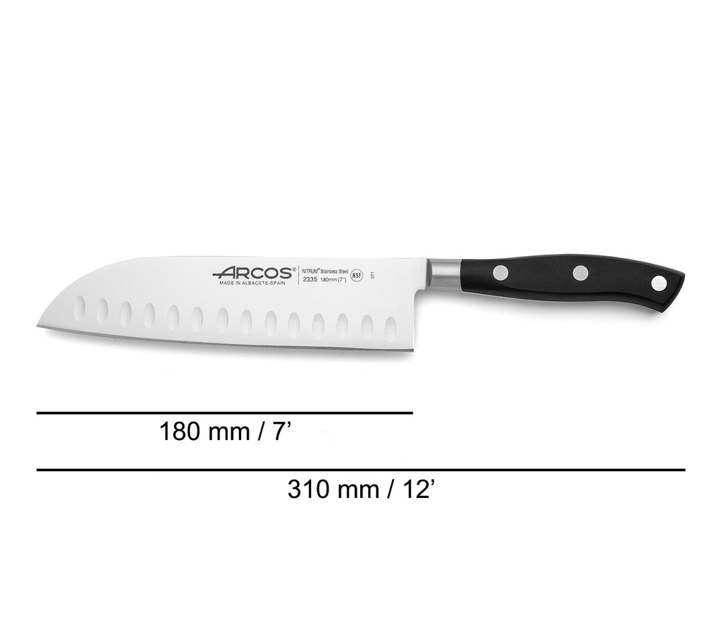 SANTOKU (CON ALVEOLOS) 180MM