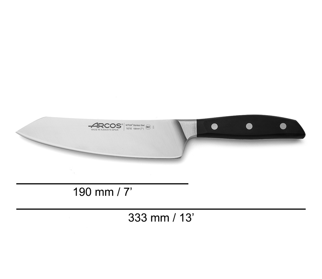 CUCHILLO SANTOKU 190MM SERIE MANHATTAN