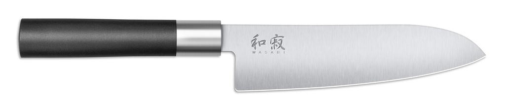 CUCHILLO KAI WASABI BLACK SANTOKU 16,5CM